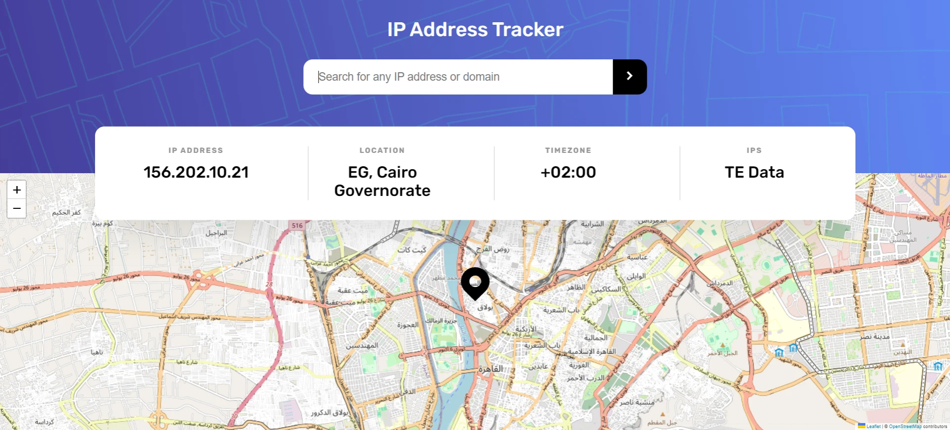 Ip Address Tracker
